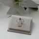 Anel Classic em Prata 925 com Zircônia Azul e Brancas